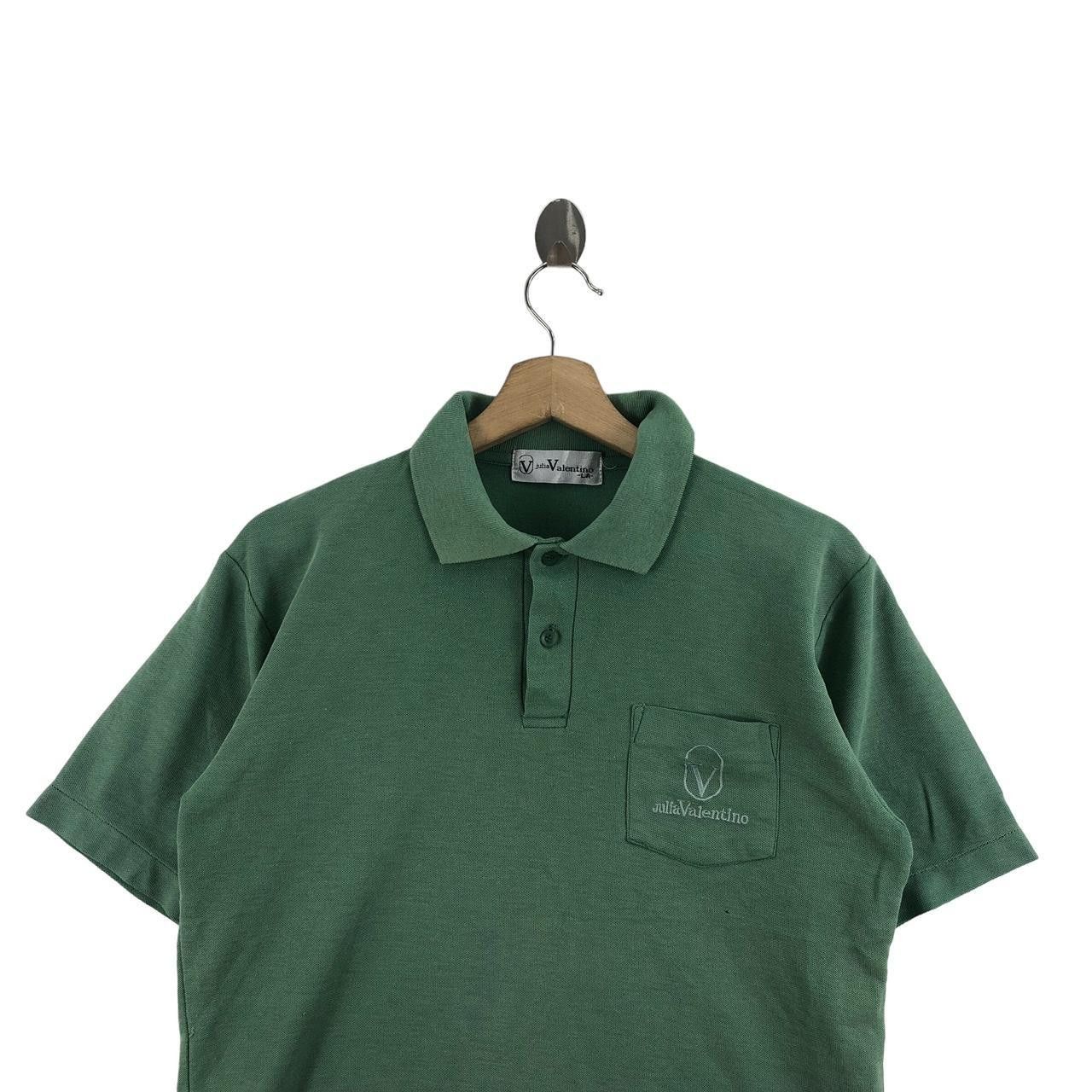 Vintage Vintage JULIA VALENTINO ITALY Embroidered Polo Tee Shirt Size L / US 10 / IT 46 - 3 Thumbnail