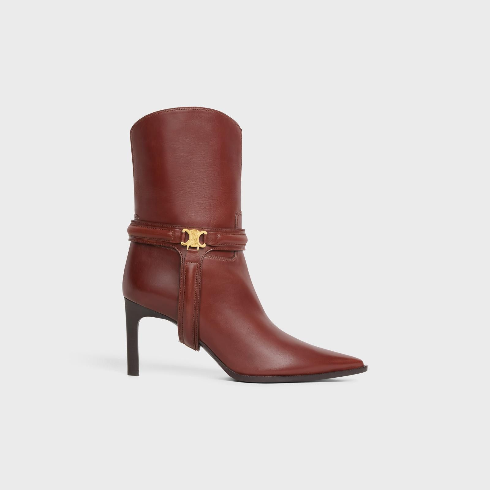 Celine o1bcso1str0824 Verneuil Harness Low Boot In Calfskin Size US 12 / IT 42 - 1 Thumbnail