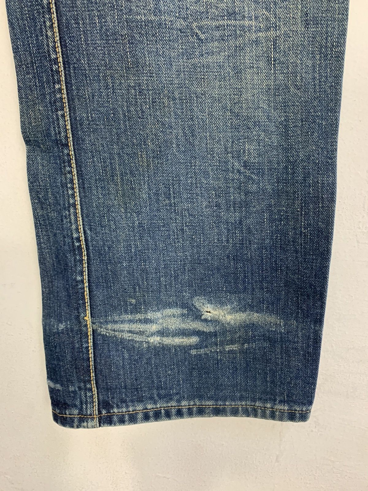 Lee Vintage Lee Indigo Selvedge Denim Jeans Straight Cut Size US 31 - 16 Thumbnail