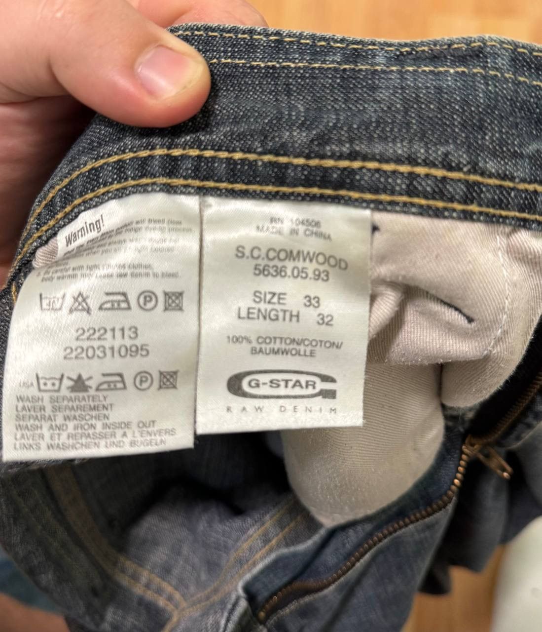 G-Star G-Star RAW Originals Loose Fit Jeans Vintage Wash Size US 33 - 8 Thumbnail