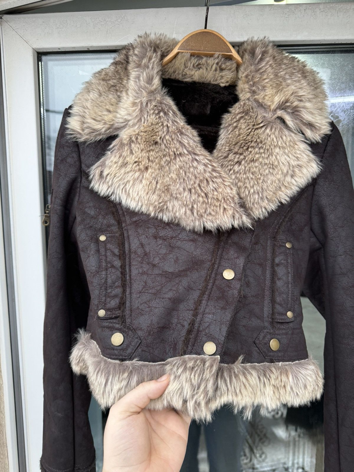 Other Vintage Cropped Faded Suede Fur Jacket Size US S / EU 44-46 / 1 - 3 Thumbnail