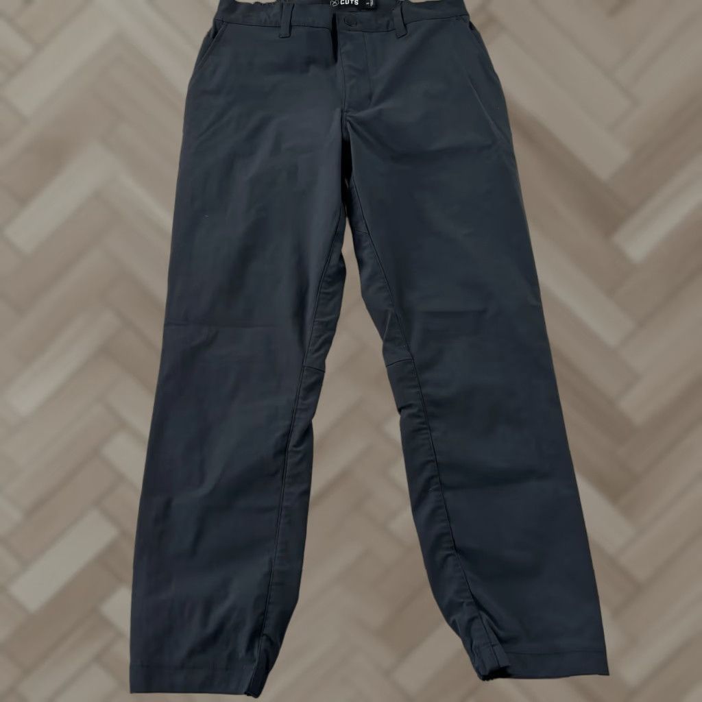 Cuts CUTS Pants Jogger Elastic Waist Casual Flat Front Men S Blue Gray Size US 29 - 1 Thumbnail