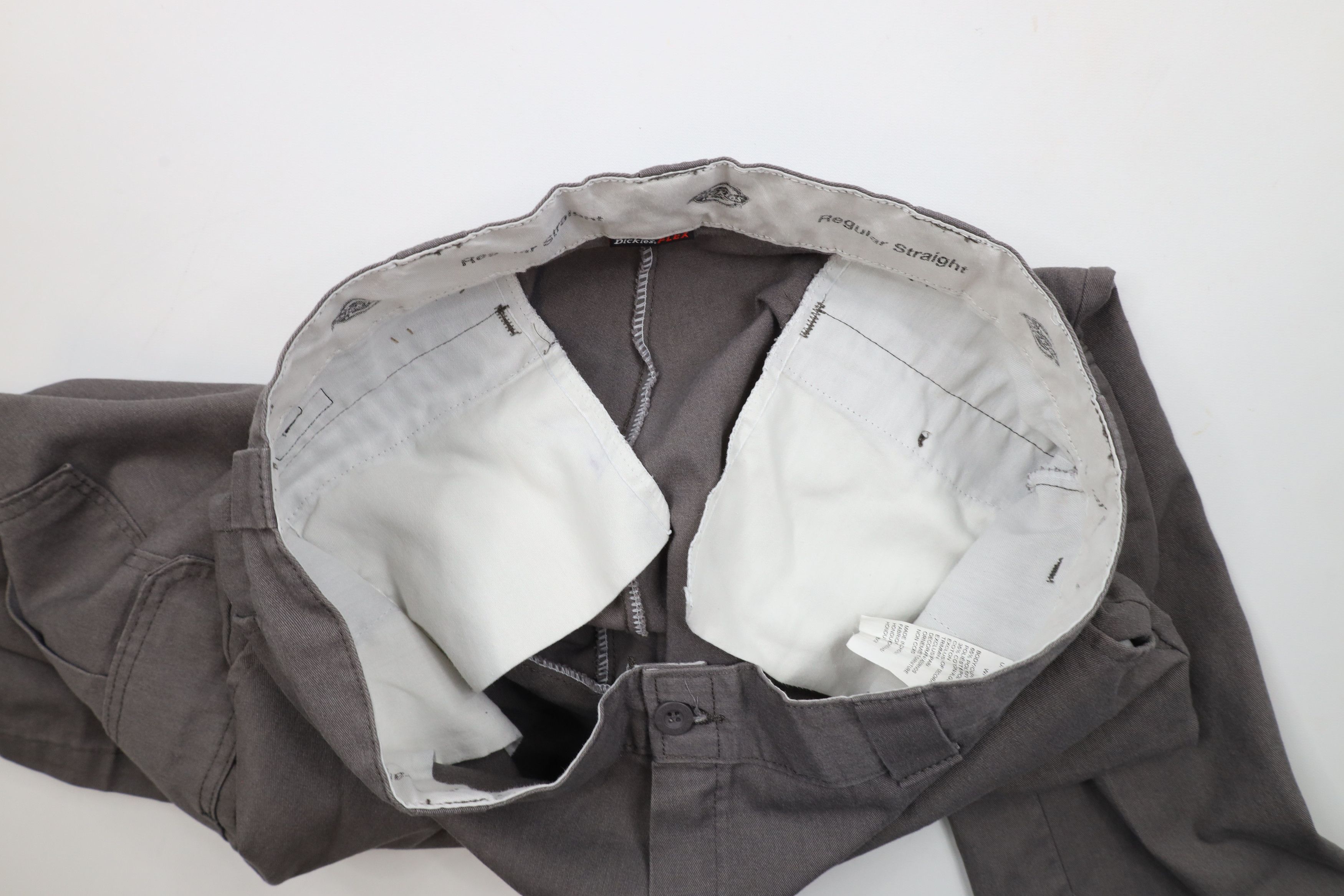 Dickies × Vintage Vintage Y2K Dickies Straight Wide Leg Cargo Pants Gray Size US 38 / EU 54 - 8 Thumbnail