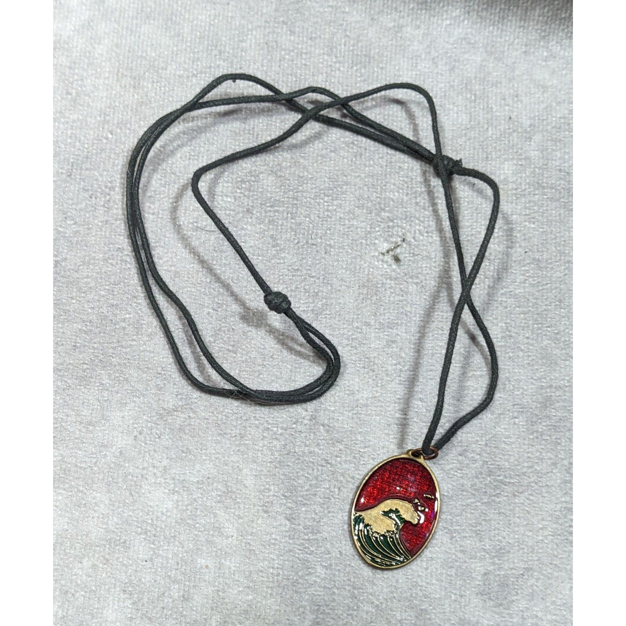 Other Peace Bronze 2010 Enamel Wave Pendant Necklace Size ONE SIZE - 10 Thumbnail