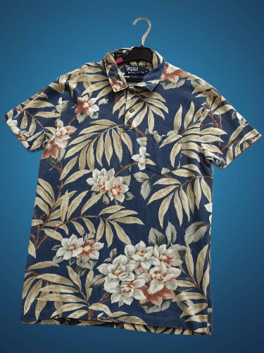 Polo Ralph Lauren Vintage Polo Ralph Lauren Custom Fit Flower Print Shirt Size US L / EU 52-54 / 3 - 1 Thumbnail