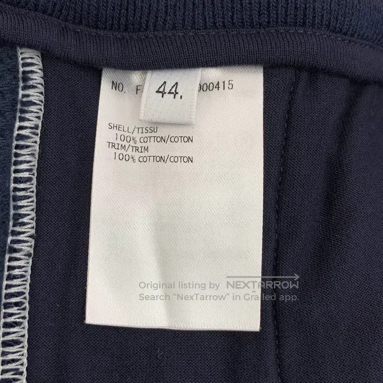 Thom Browne Thom Browne Dark blue cotton drawstring casual sporty long Size US 44 / EU 60 - 8 Thumbnail