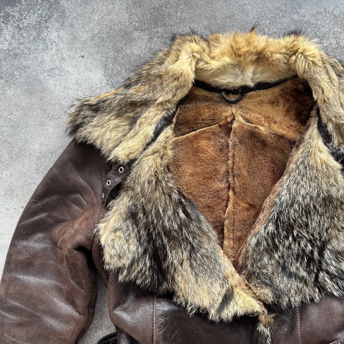 Japanese Brand Vintage Real Leather Real Fur Sheepskin Coat Size M / US 6-8 / IT 42-44 - 4 Thumbnail