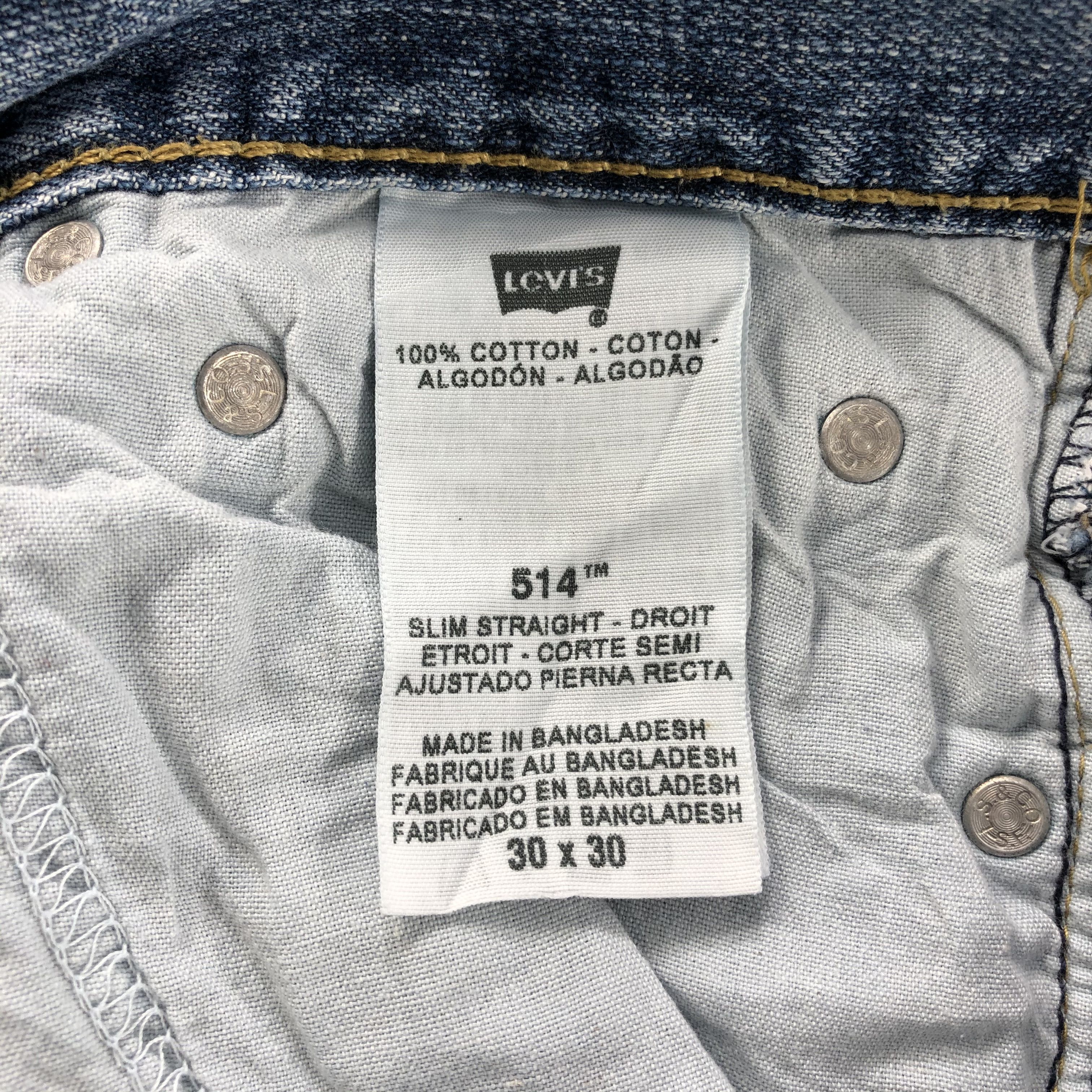 Levi's Vintage Mid Blue Levis 514 Jeans-J1277 Size US 30 / EU 46 - 10 Thumbnail