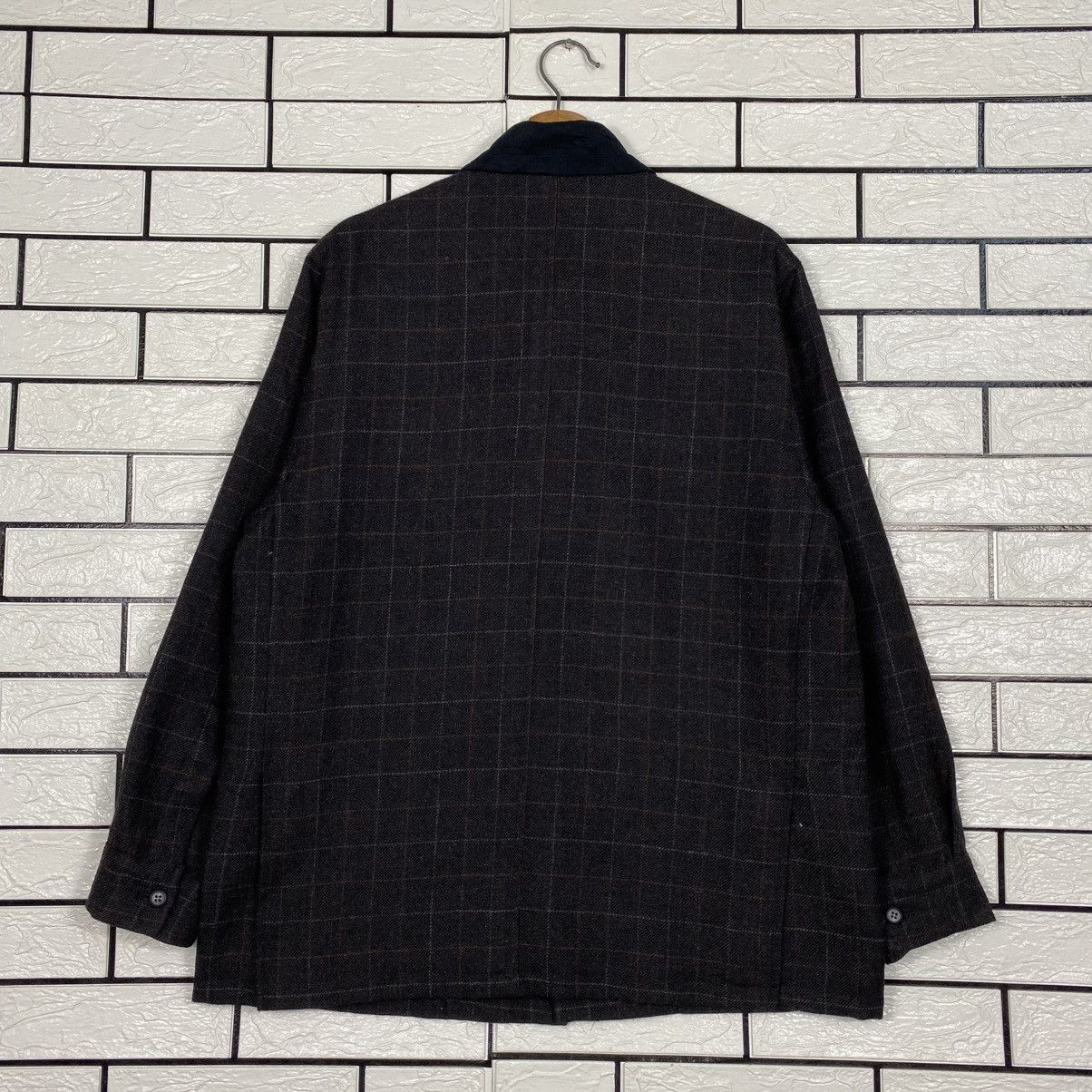 Japanese Brand Vintage Shawl Collar Jacket Tartan Mc Henry Pure Alpaca Wool Size US M / EU 48-50 / 2 - 9 Thumbnail