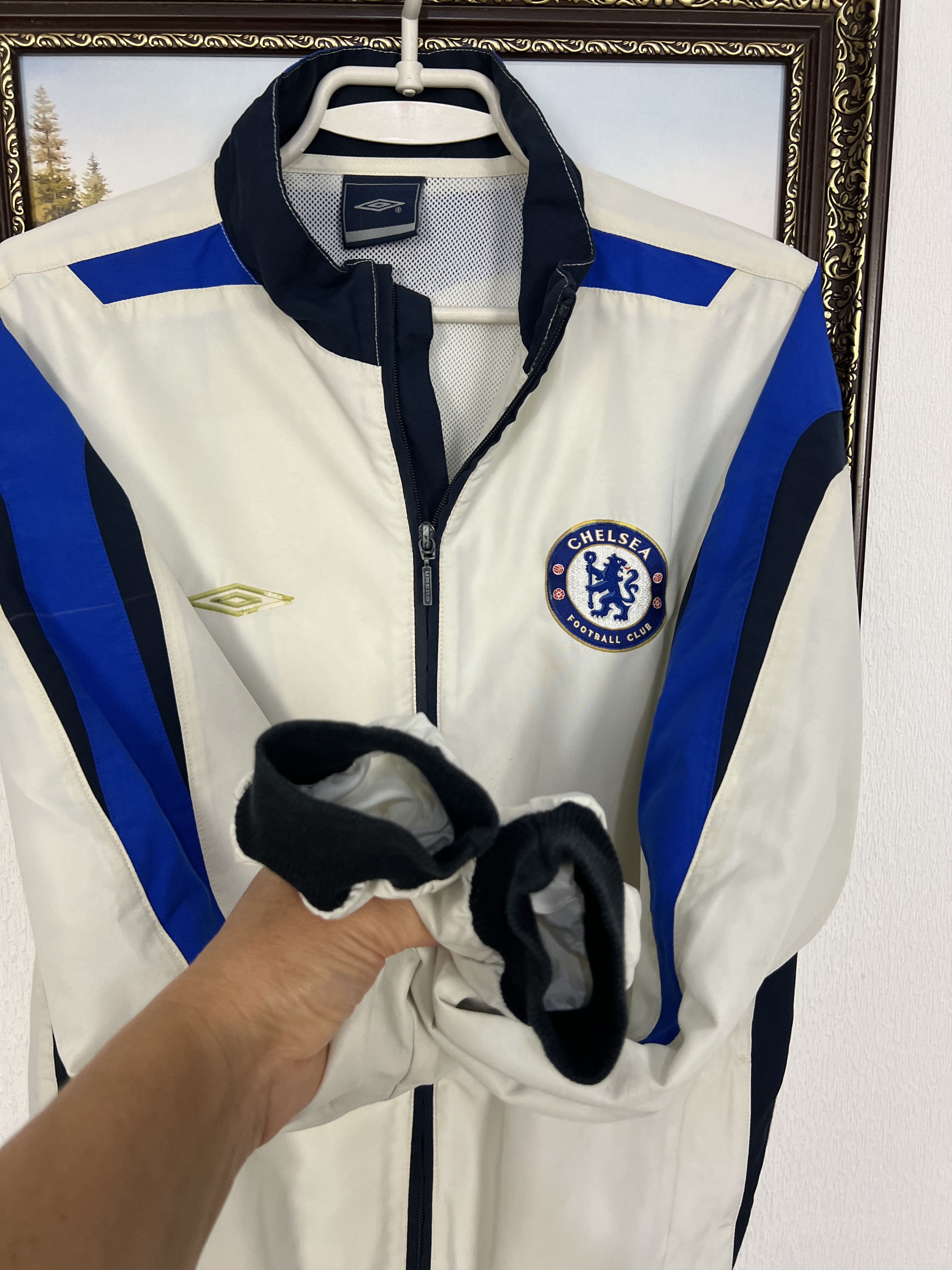 Umbro Vintage Chelsea Football Jacket Soccer Track Top Zip Rare Size US S / EU 44-46 / 1 - 6 Thumbnail