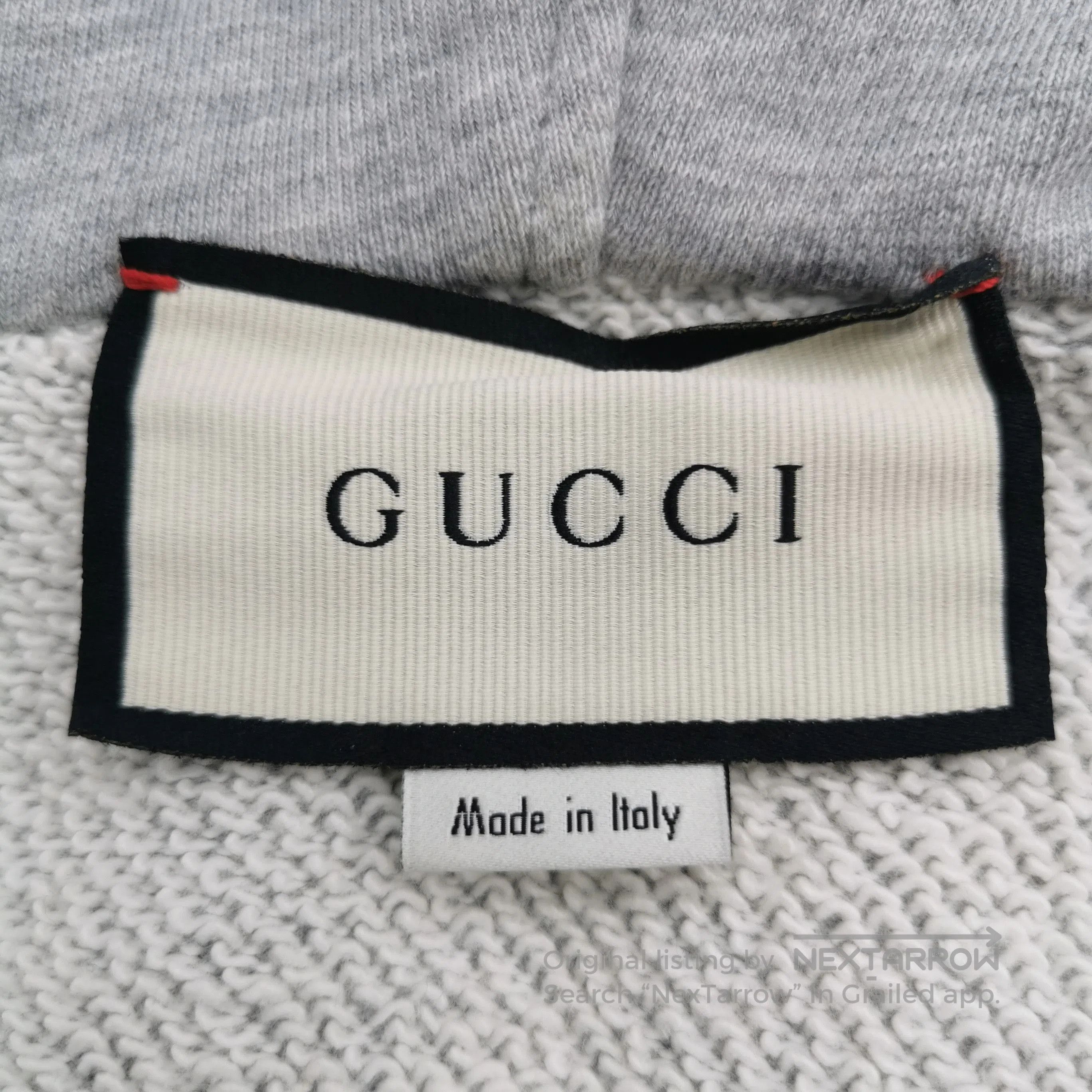 Gucci Gucci Gray Cotton Logo Hooded Jacket L. Size US L / EU 52-54 / 3 - 5 Thumbnail