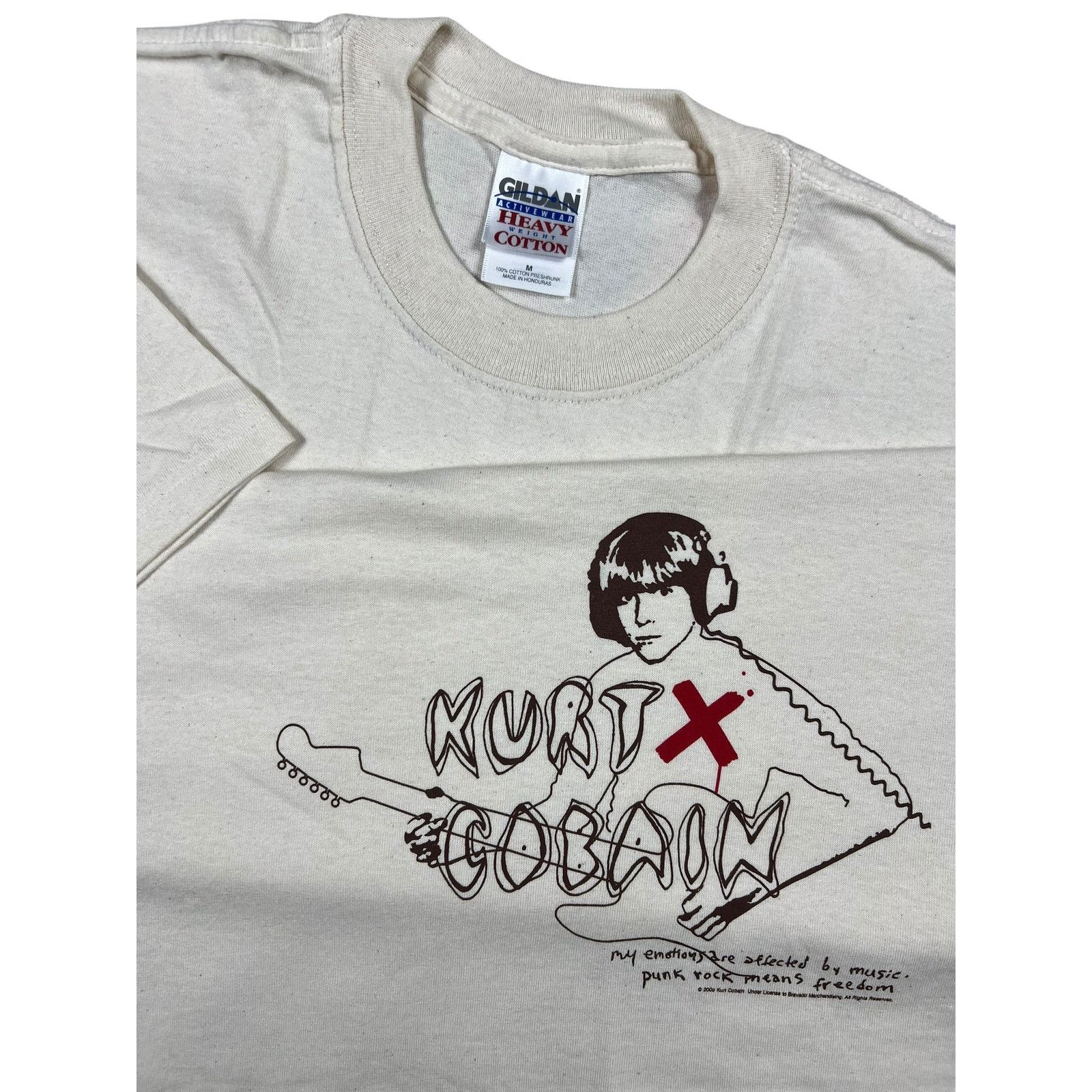Band Tees × Nirvana × Vintage 2005 Kurt Cobain Nirvana punk rock means freedom band tee Size US M / EU 48-50 / 2 - 2 Thumbnail