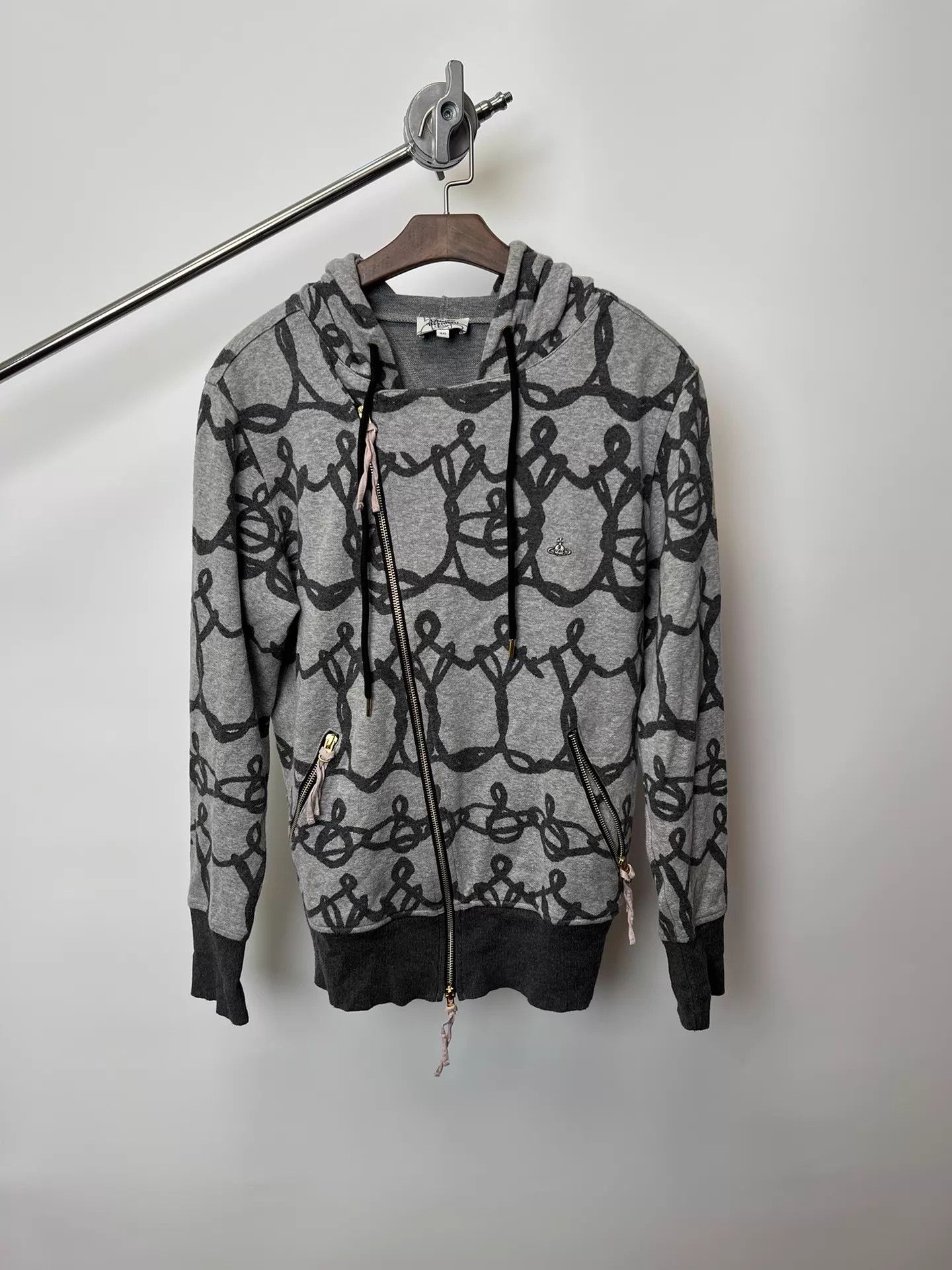 Vivienne Westwood Vivienne Westwood Y2K All-Over Print Zip Hoodie Size US S / EU 44-46 / 1 - 1 Thumbnail