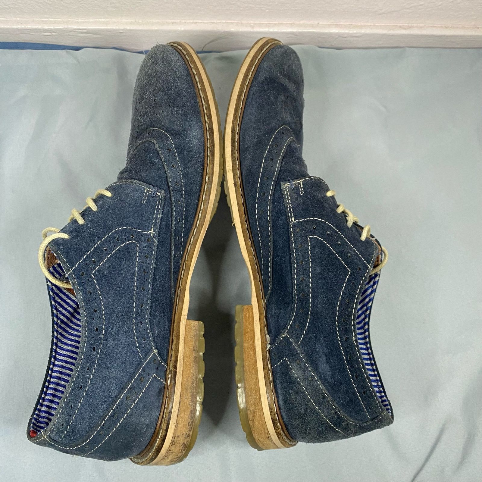 Ben Sherman Ben Sherman Blue Suede Oxford Shoes Mens Size 9.5 Size US 9.5 / EU 42-43 - 7 Thumbnail