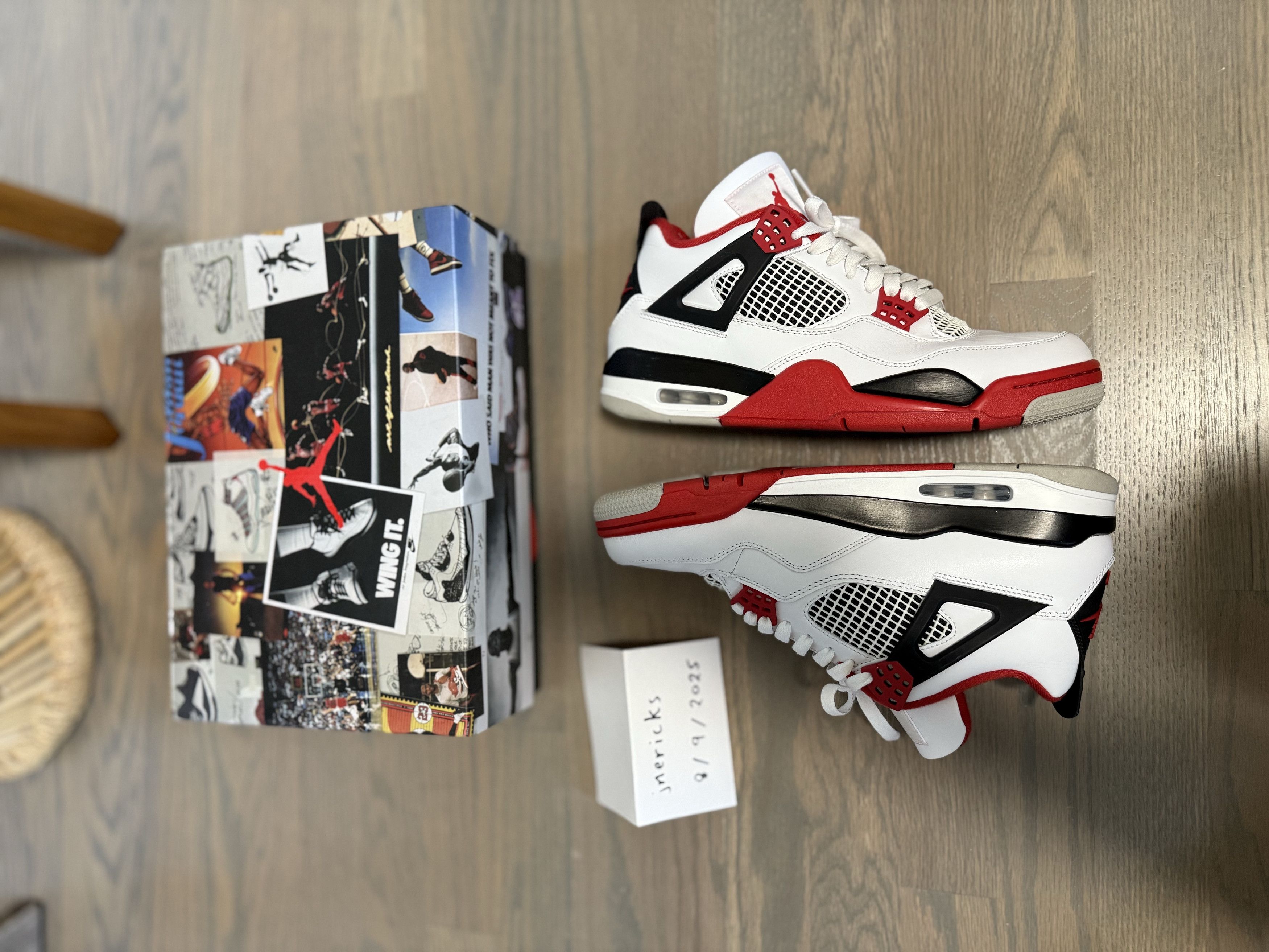 Jordan Brand Jordan 4 Retro Fire Red (2020) Size US 9.5 / EU 42-43 - 5 Thumbnail