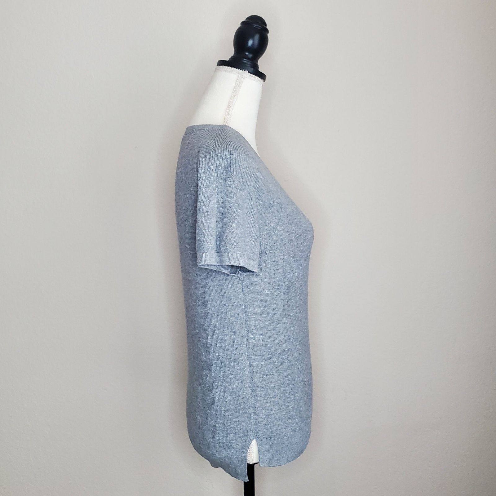 Everlane Everlane Gray Knit Top XS Size XS / US 0-2 / IT 36-38 - 2 Thumbnail
