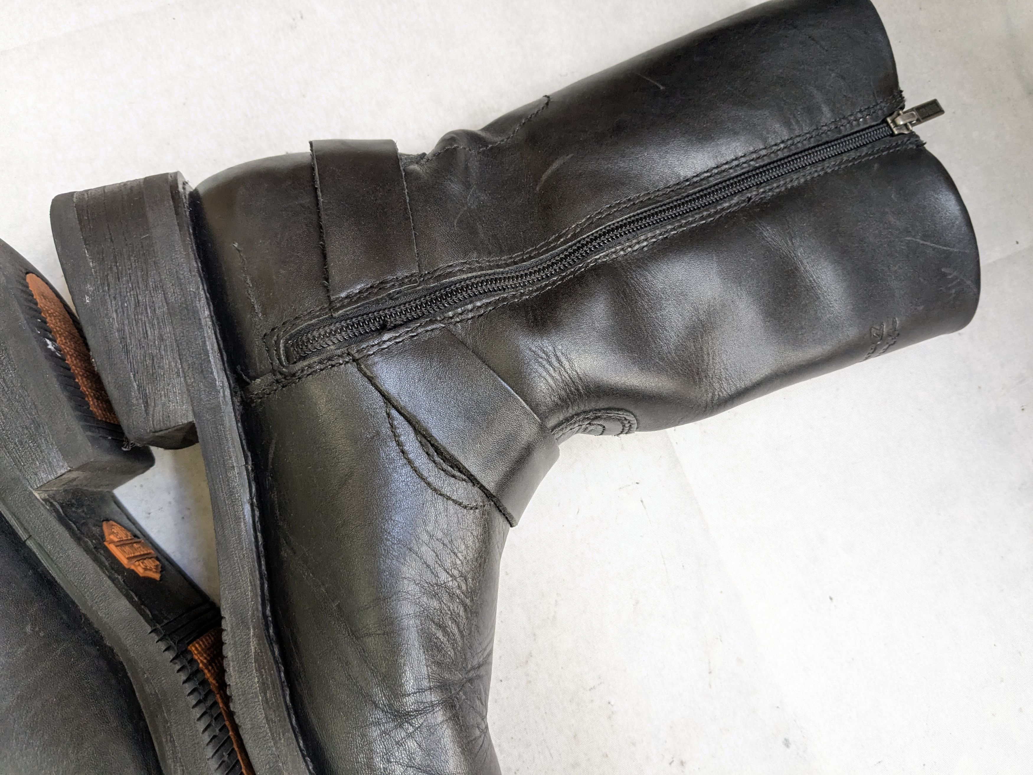 Harley Davidson Harley Davidson Harness Boots Black Leather 9 Leather Buckle Size US 9 / EU 42 - 12 Thumbnail