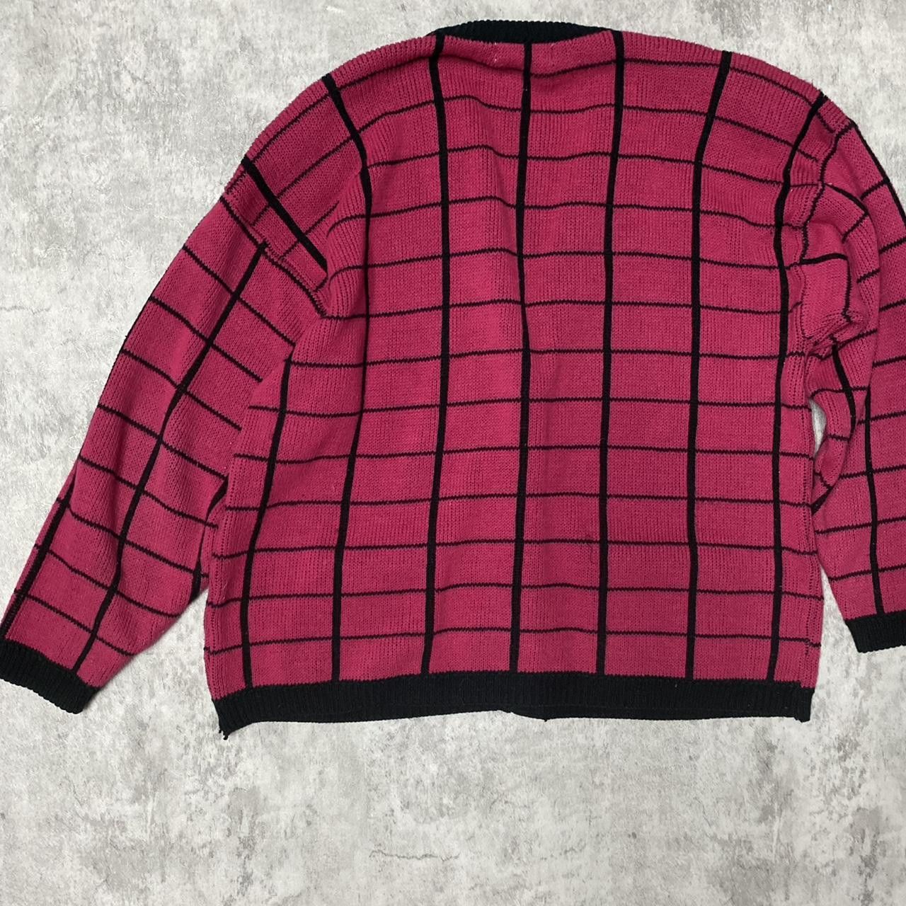 Other Pink and black vintage cardigan cardigan Size M / US 6-8 / IT 42-44 - 4 Thumbnail