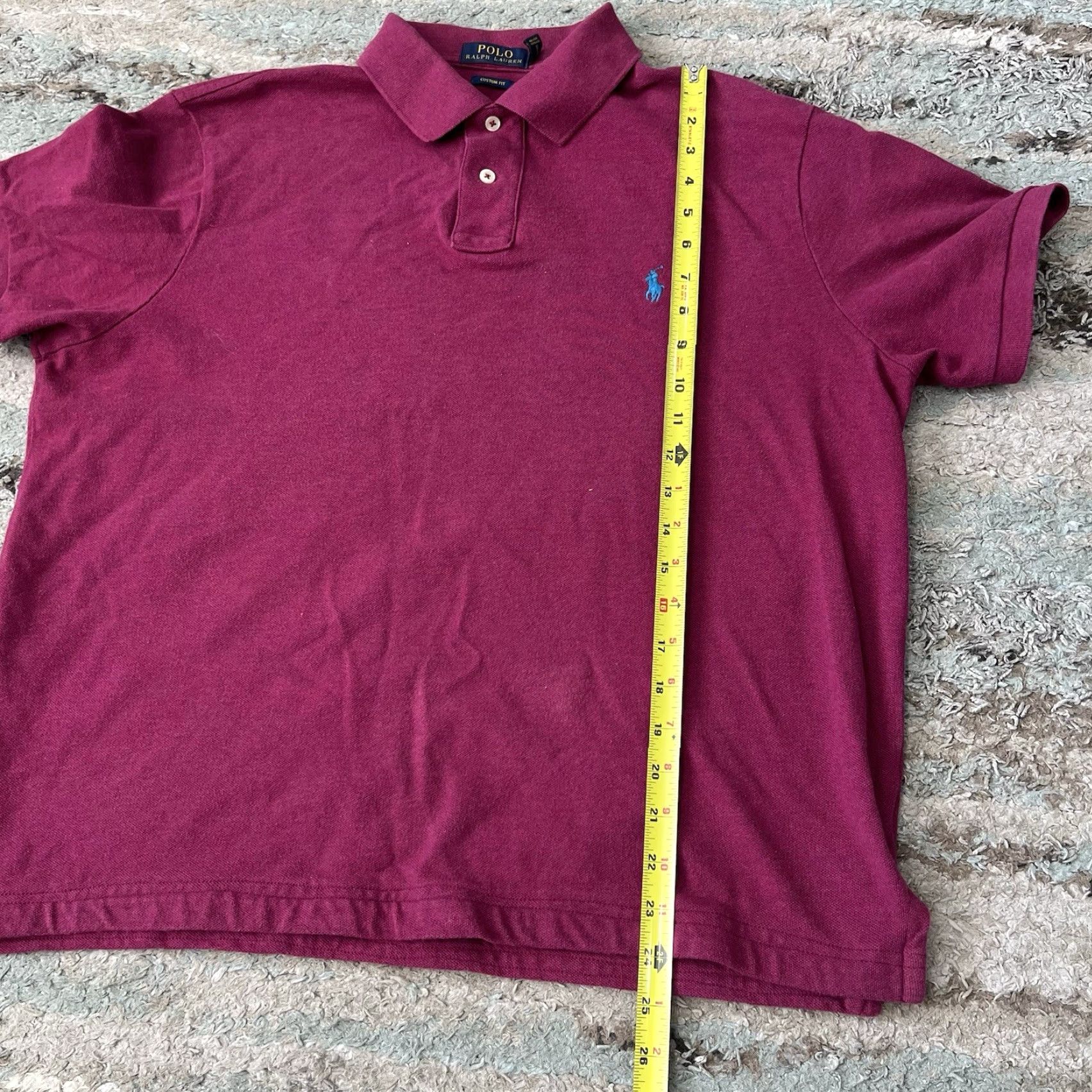 Ralph Lauren Ralph Lauren Polo Shirt Polo Solid Short Sleeve XL/TG Pink 100% Cotton Logo Regular Big & Tall Men Polo Size US XL / EU 56 / 4 - 4 Thumbnail