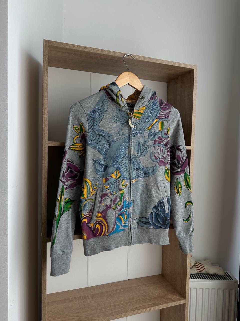 Christian Audigier × Ed Hardy × Vintage Vintage Ed Hardy Christian Audigier Style Hoodie Size S / US 4 / IT 40 - 2 Thumbnail