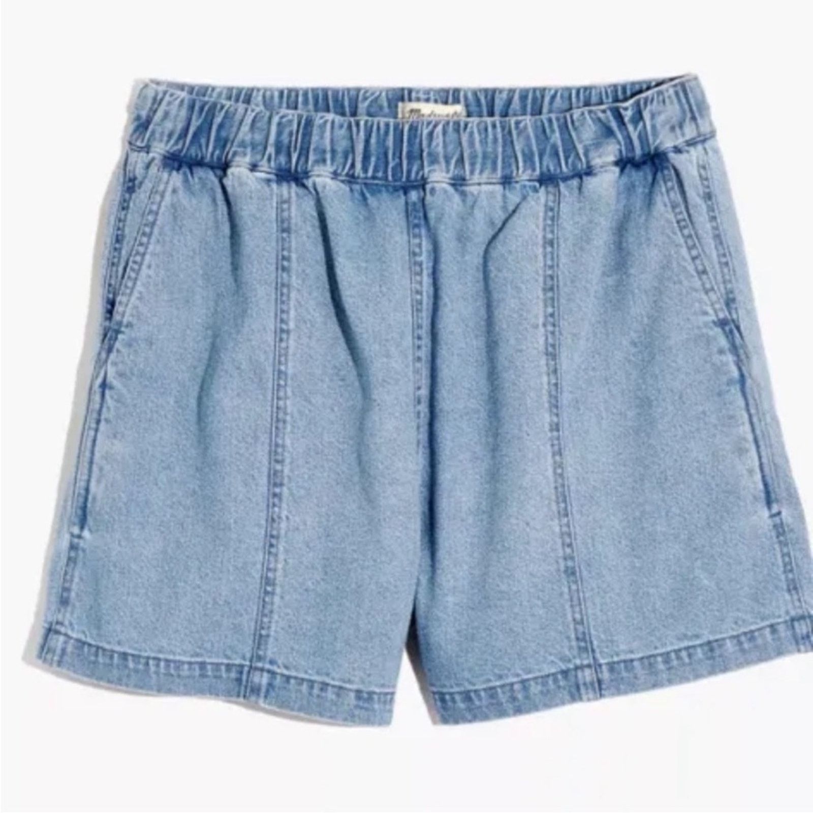 Madewell MADEWELL DENIM PULL ON CARPENTER SHORTS SIZE S Size 30" / US 8 / IT 44 - 3 Thumbnail