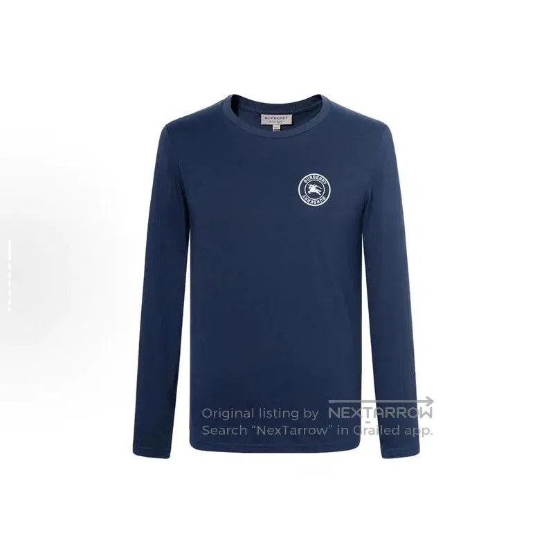 Burberry Burberry Blue Cotton Long Sleeve Sweatshirt. Size US M / EU 48-50 / 2 - 7 Thumbnail