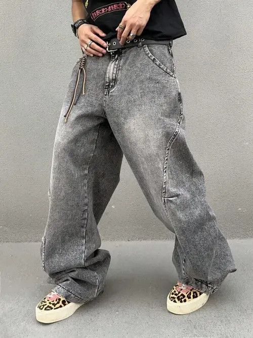 Japanese Brand × Vintage Faded Baggy Denim Jeans Loose fit Size US 30 / EU 46 - 4 Thumbnail