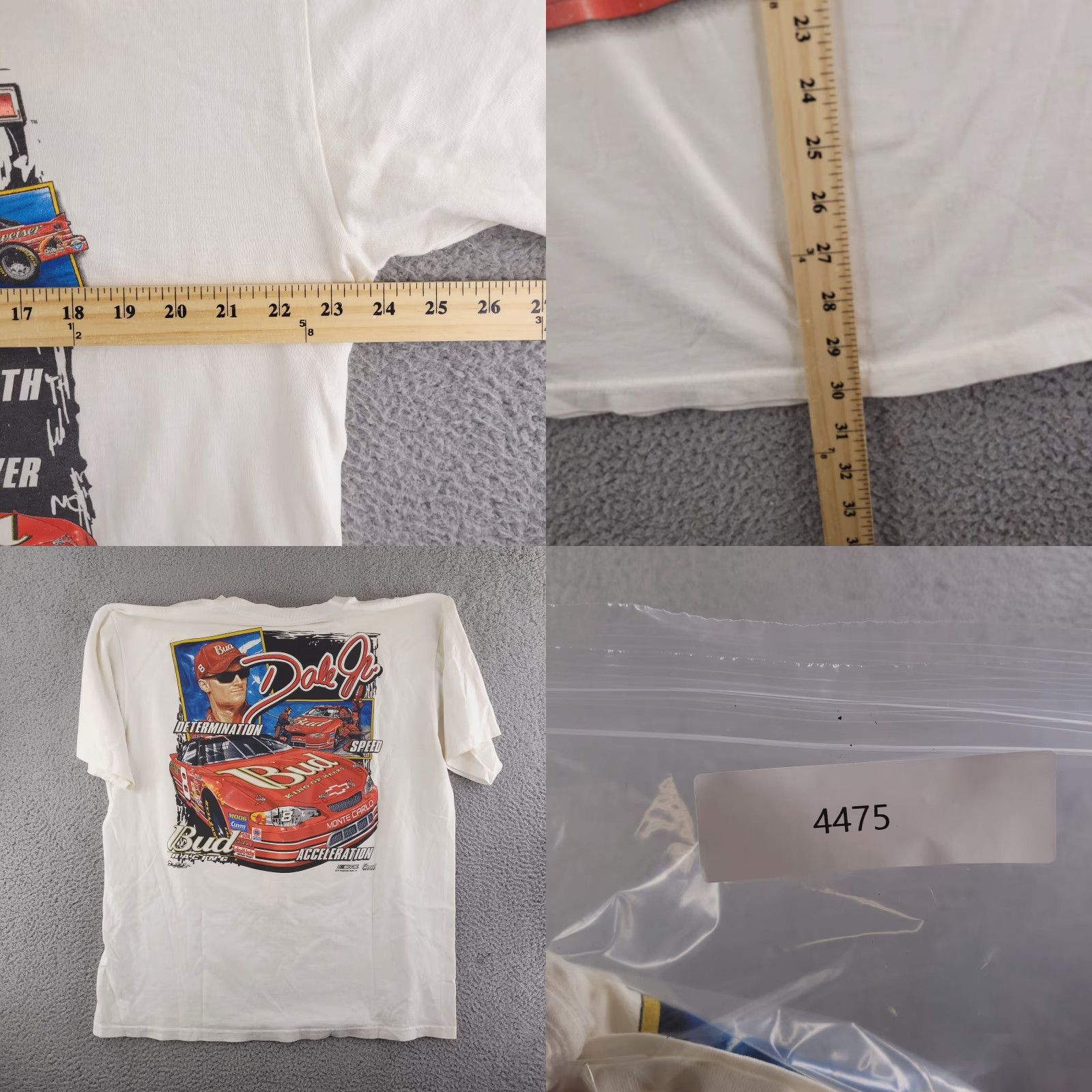 Chase Authentics Chase Authentics Shirt Mens Large White Graphic Earnhardt Jr Dale Crew Double Size US L / EU 52-54 / 3 - 8 Thumbnail