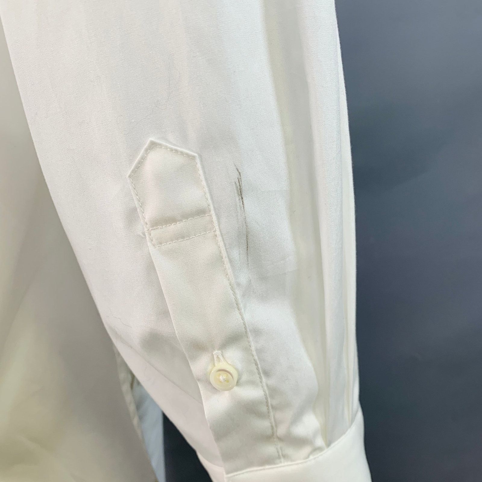 Other TOIROINIER Cotton Curved Cutaway Side Ties Long Sleeve Shirt Size US XL / EU 56 / 4 - 5 Thumbnail