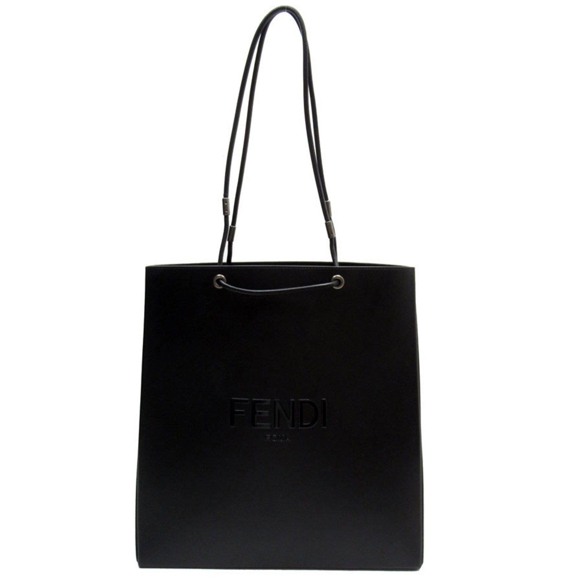 Fendi FENDI handbag bag medium leather black men's 7VA513 AFB3 t19548a Size ONE SIZE - 1 Thumbnail