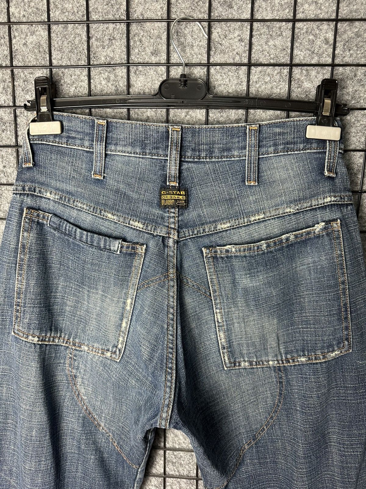 G-Star G Star Raw Streetwear Seam Detail Distressed Jeans Size 31 Size US 31 - 11 Thumbnail