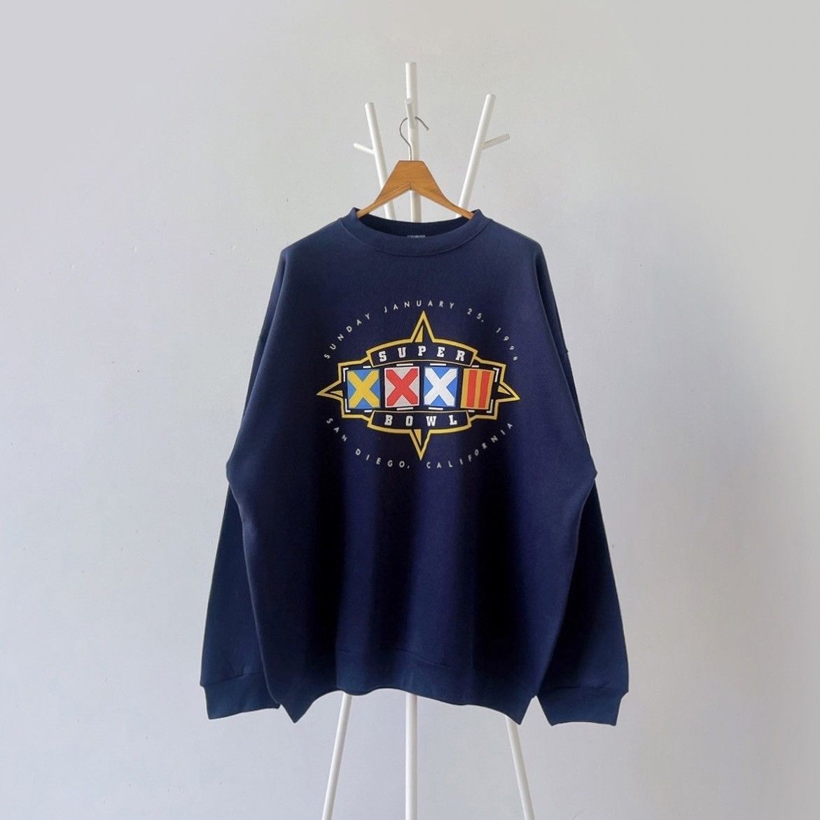 Vintage 90s Super Bowl NFL Football sweatshirt/ 2XL Size US XXL / EU 58 / 5 - 1 Thumbnail