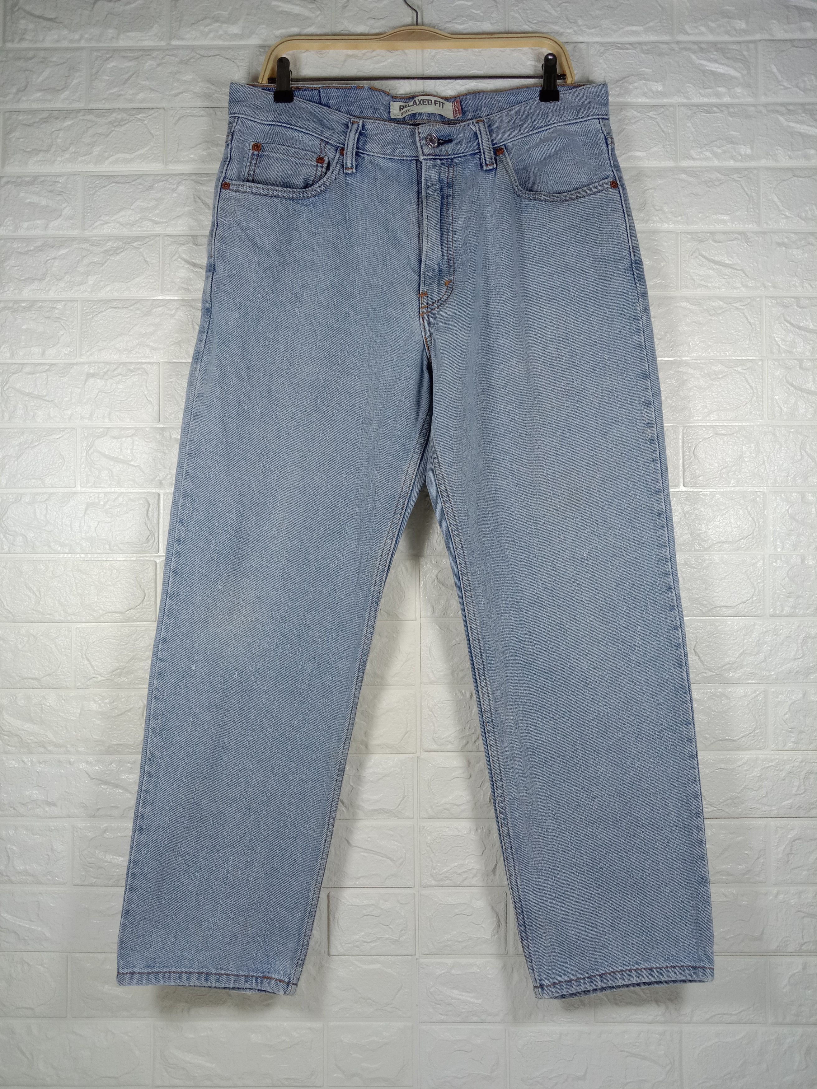 Levi's Vintage Levi's 550 Jeans Relaxed Fit Light Wash Denim Size US 34 / EU 50 - 1 Thumbnail