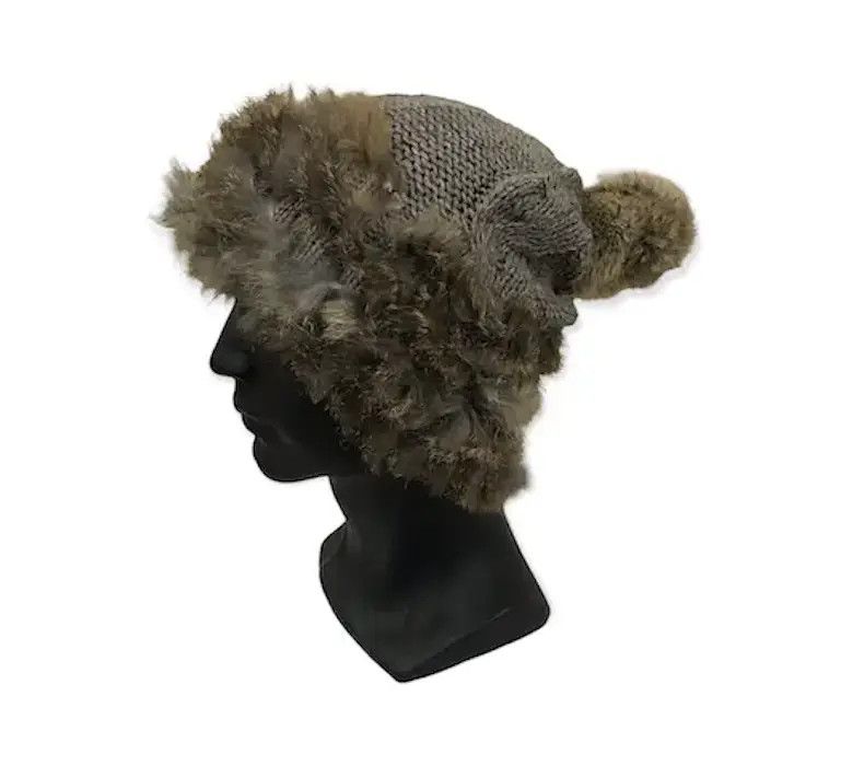 image of Hats x Mink Fur Coat Fleece Beanie Hat, Men's