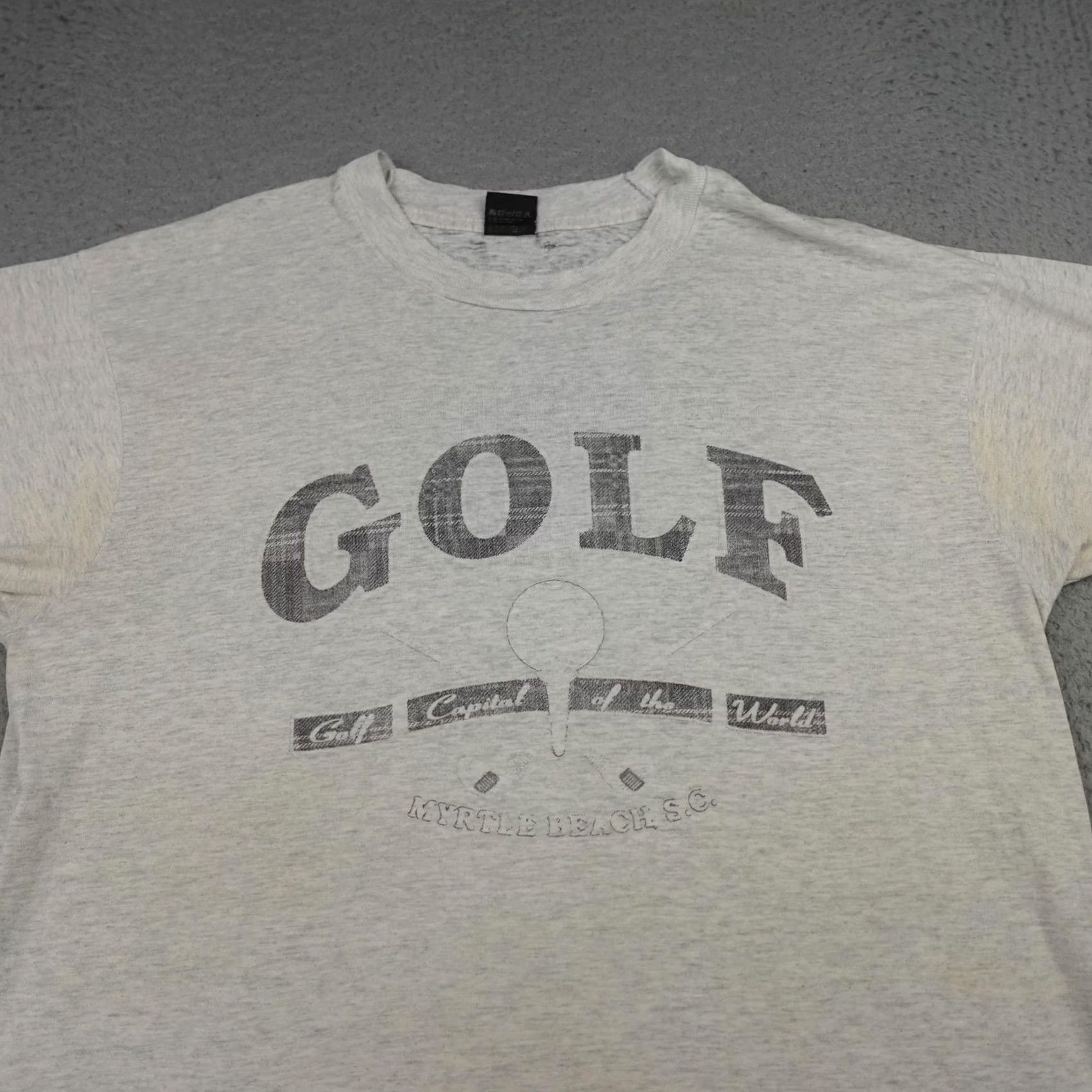 Vintage VINTAGE Nike Golf Shirt Mens XL Gray Myrtle Beach SC Capital World Tee 90s USA Made Size US XL / EU 56 / 4 - 4 Thumbnail