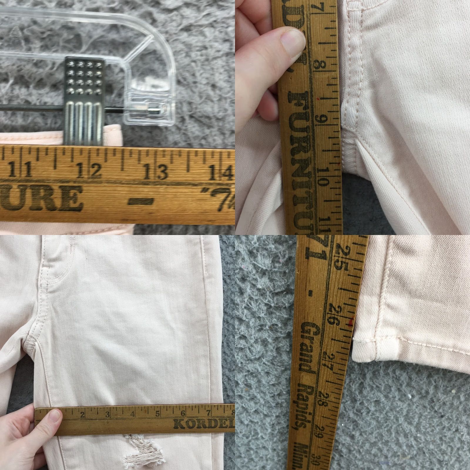 American Eagle Outfitters American Eagle Outfitters Jegging Jeans Womens 2S Pink Distressed Regular Inseam 27 Size 26" / US 2 / IT 38 - 8 Thumbnail