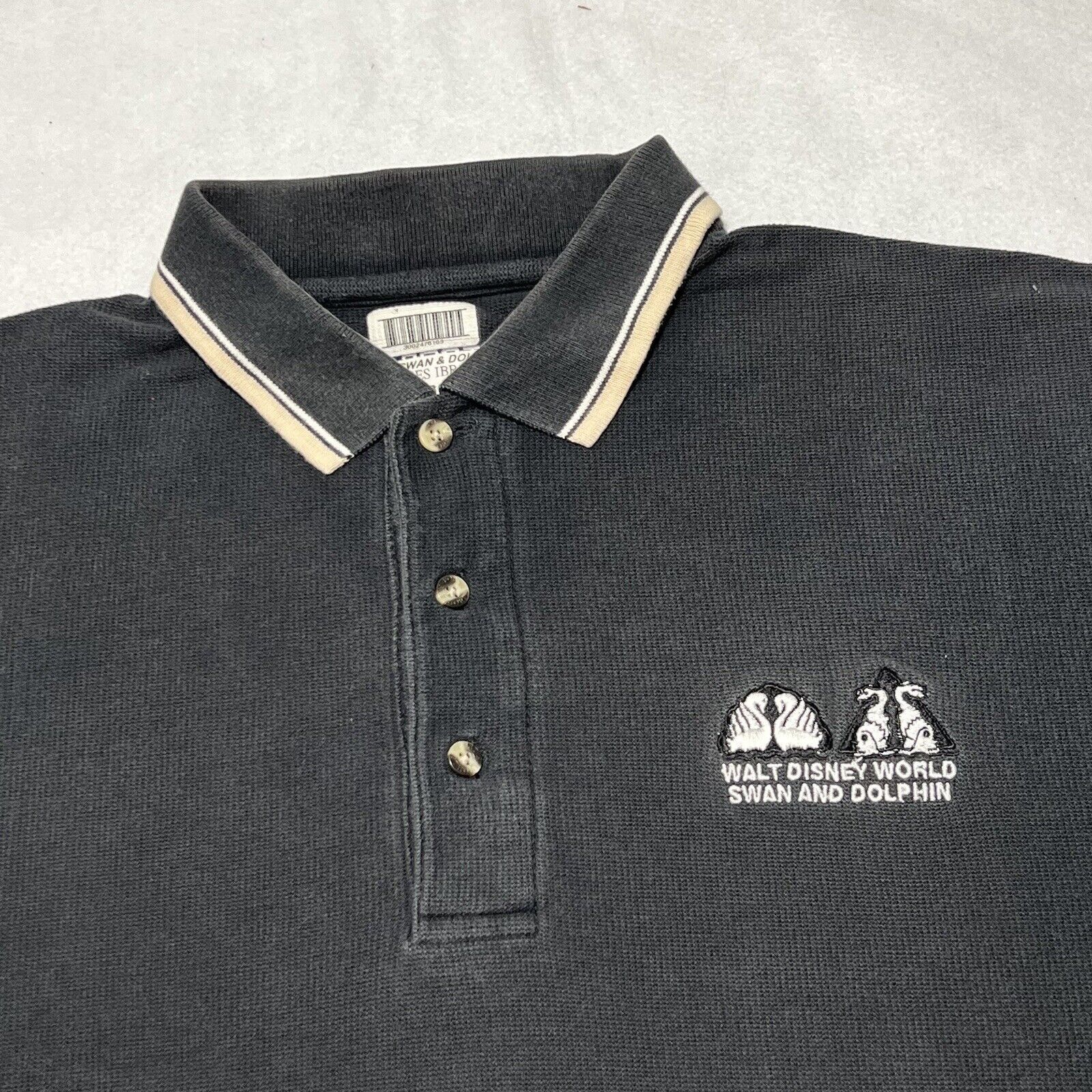 Disney Vintage Disney Swan & Dolphin Resort Cast Member Polo Shirt Size US L / EU 52-54 / 3 - 2 Thumbnail