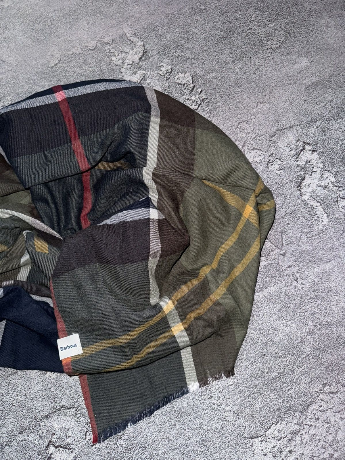Barbour × Designer Barbour cotton scarf 🧣 all printed checkered unisex Size ONE SIZE - 3 Thumbnail