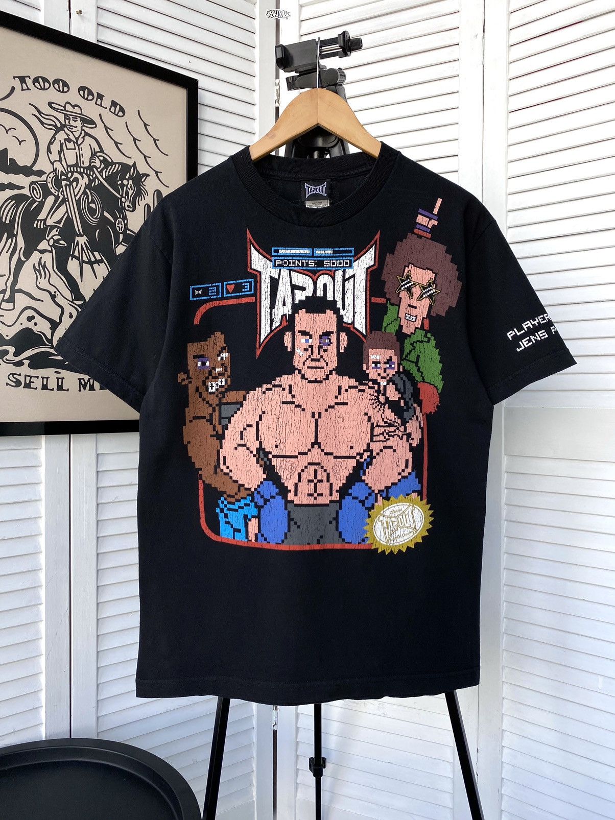 Nintendo × Vintage Vintage Tapout x Jens Pulver Signature Nintendo Tee Shirt Size US M / EU 48-50 / 2 - 1 Thumbnail