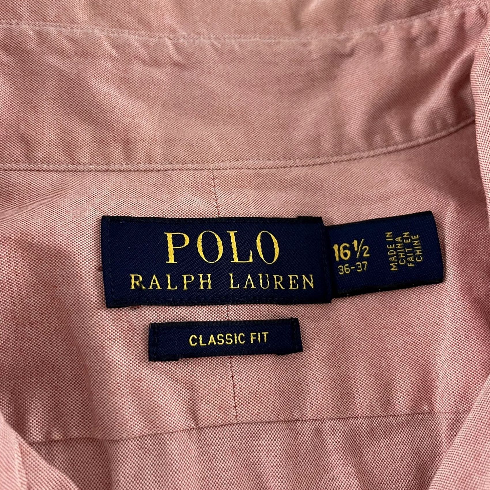 Polo Ralph Lauren Polo Ralph Lauren Classic Fit Mens Long Sleeve Button Front Shirt Pink 16.5 36 Size US XL / EU 56 / 4 - 3 Thumbnail