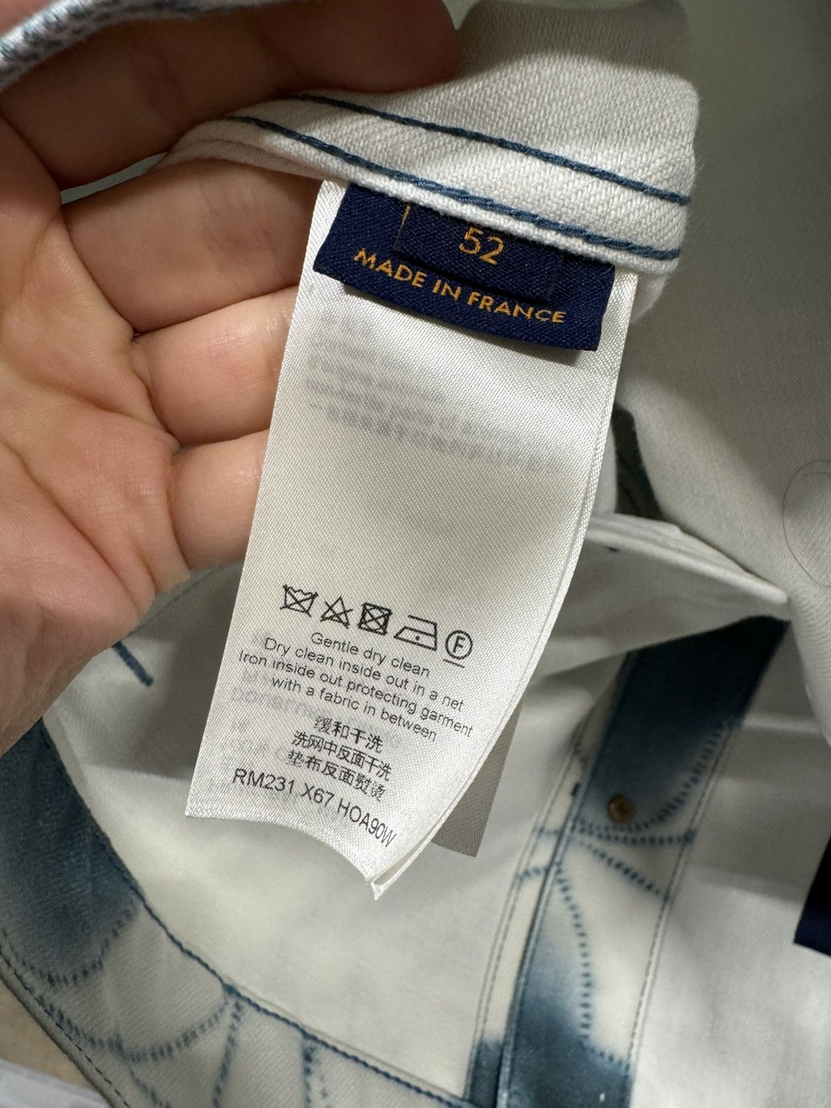 Louis Vuitton Louis Vuitton Shibori Overshirt Denim Jacket NEW 3500$ Size US XL / EU 56 / 4 - 7 Thumbnail