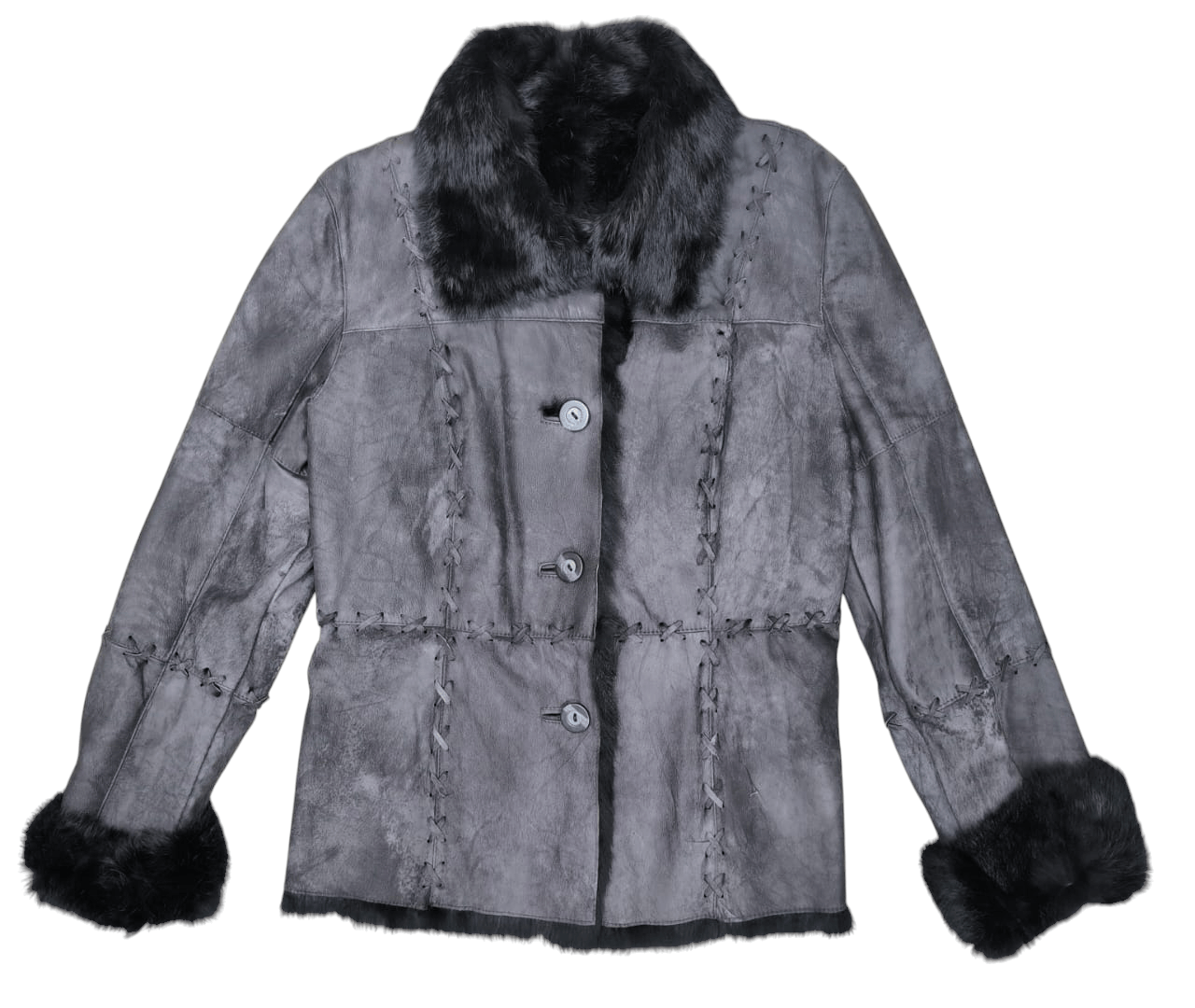 Japanese Brand × Vintage Vintage Coat Leather Leather fur lining Rosase Club Size M / US 6-8 / IT 42-44 - 1 Thumbnail