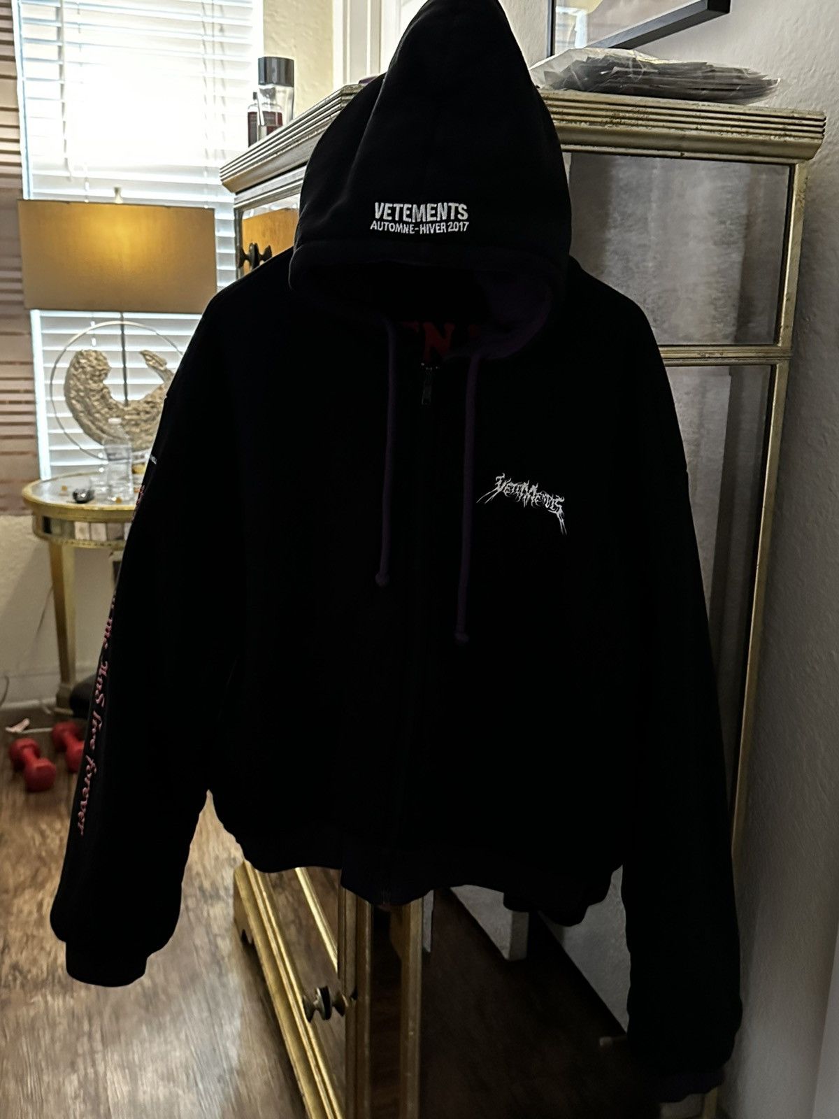 Vetements Vetements total fucking darkness tfd reversible hoodie Size US XS / EU 42 / 0 - 5 Thumbnail