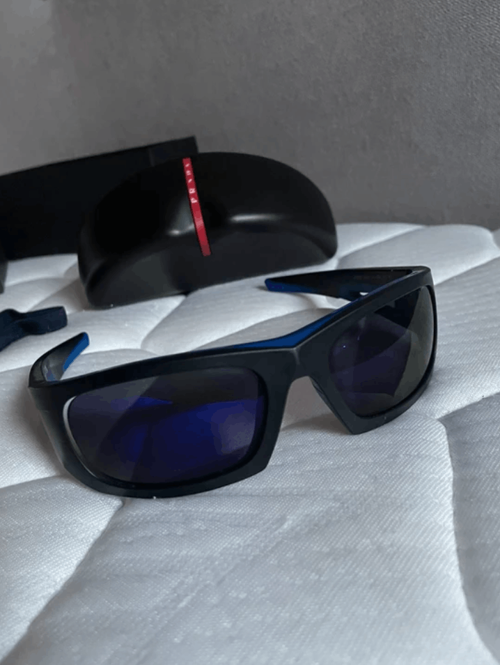 Prada PRADA Sunglasses Flame Star Sport Symbol Wrap Shield Mask Size ONE SIZE - 3 Thumbnail