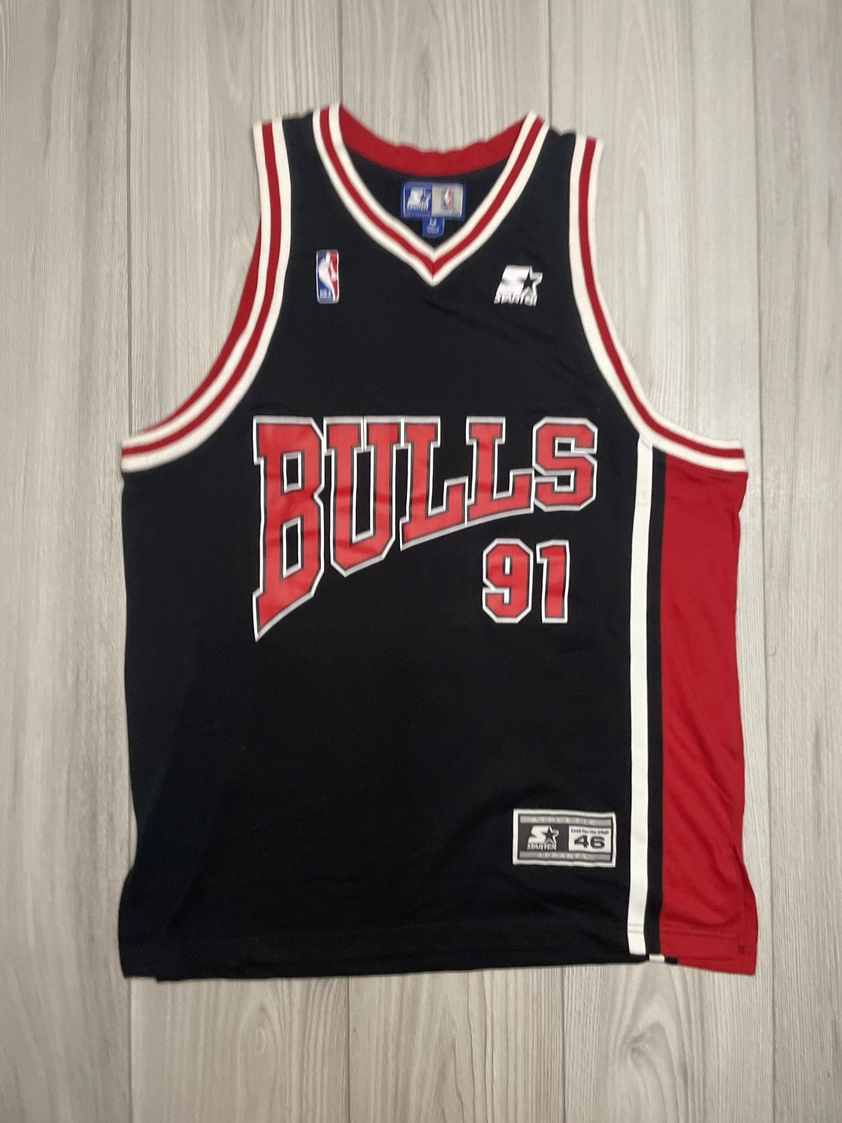 Starter Bintage Starter Chicago Bulls #91 Dennis Rodman NBA Size US M / EU 48-50 / 2 - 1 Thumbnail