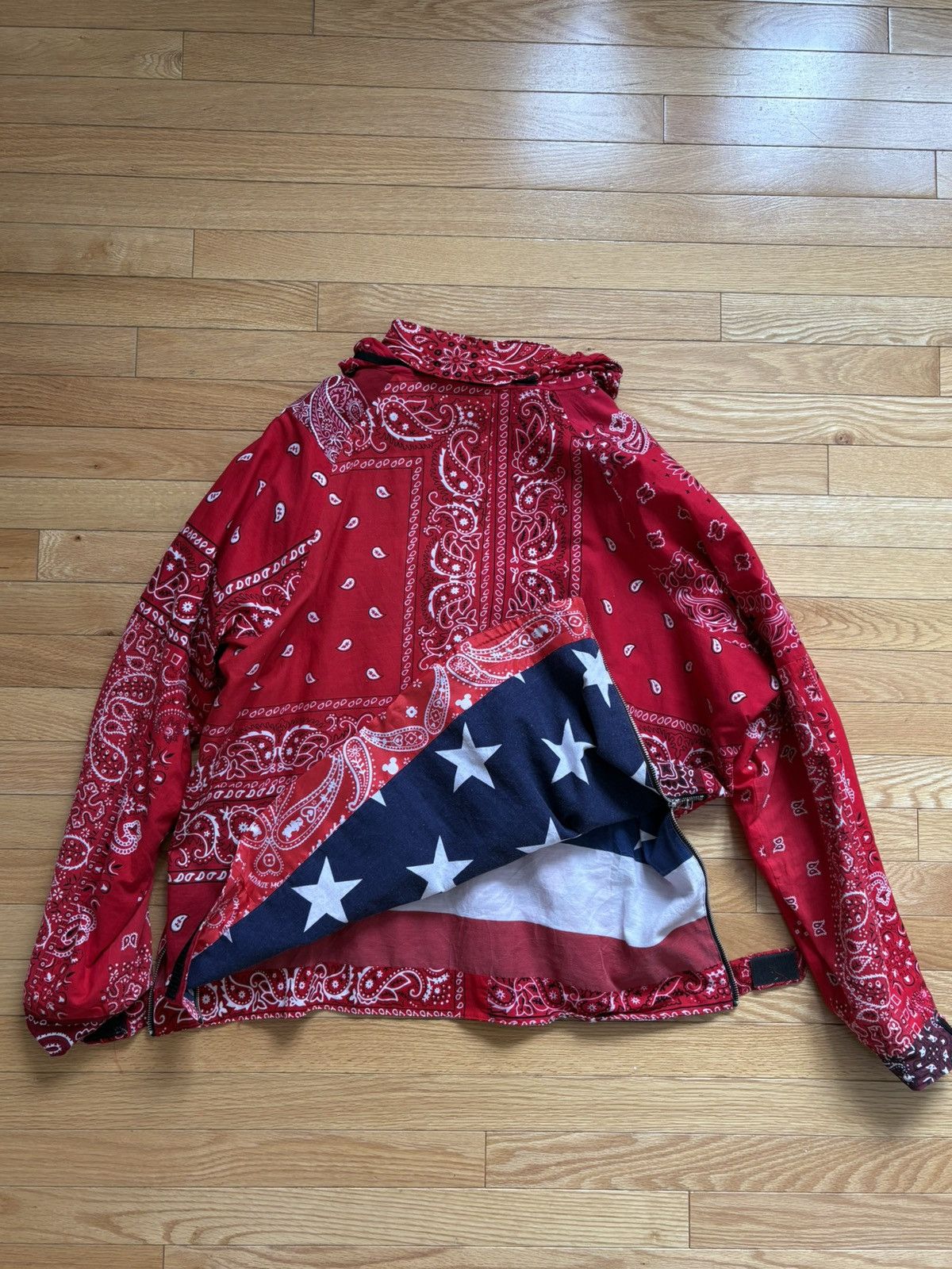 Old Park Old park deconstructed bandana - american flag zipper jacket Size US M / EU 48-50 / 2 - 3 Thumbnail
