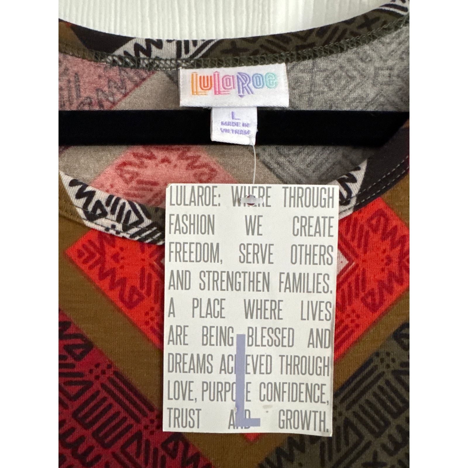 Other LuLaRoe Carly Dress US L Squares High-Low Swing Midi Pocket Size L / US 10 / IT 46 - 4 Thumbnail