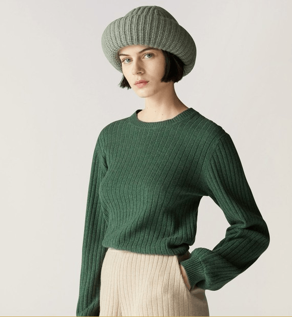 Loro Piana o1w1db10724 Maras Crewneck Sweater in Green Size XS / US 0-2 / IT 36-38 - 4 Thumbnail