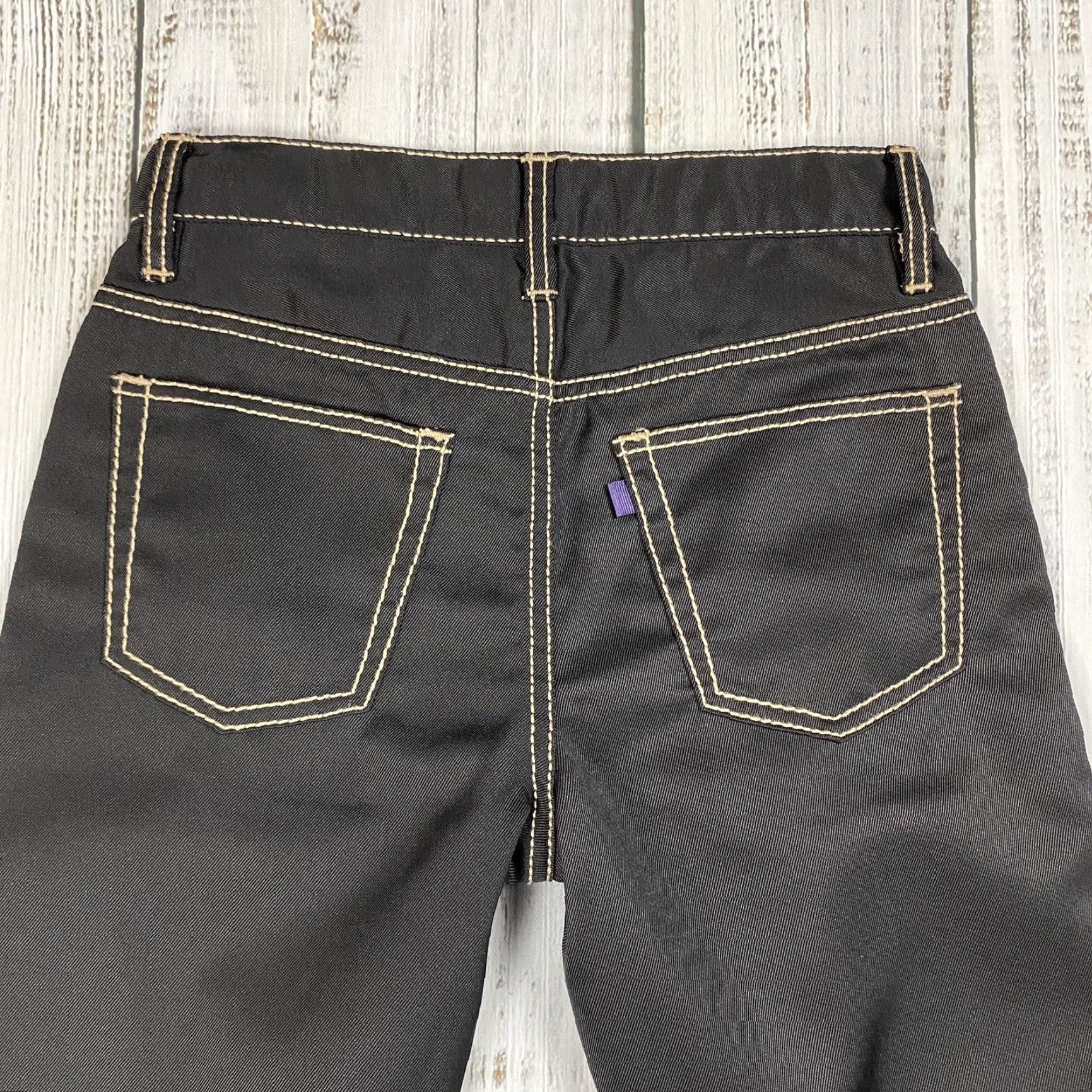 Eytys EYTYS Jeans 26 Black TAR Accented Designer Rick Owens 33.5L Glossy Size US 26 / EU 42 - 7 Thumbnail