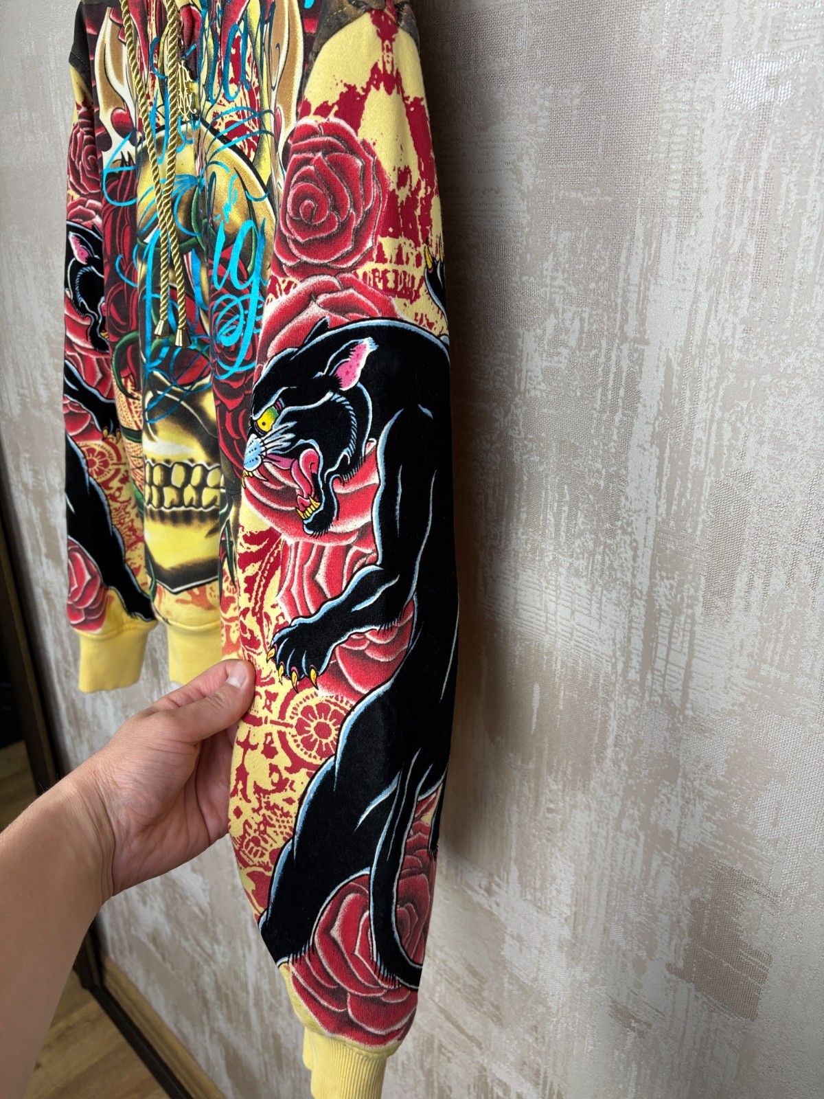 Christian Audigier Vintage Christian Audigier Over Print Zip Hoodie Ed Hardy Size US S / EU 44-46 / 1 - 12 Thumbnail